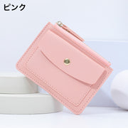 カードケース コインケース ミニ財布 フラグメントケース レディース メンズ 小銭入れ ウォレット フェイクレザー 薄型 スリム