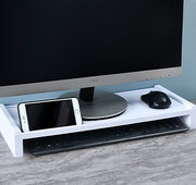デスクトップPCラック デスク上ラック PCモニター台 パソコン台 キーボード収納 ディスプレイラック パソコングッズ 机上台 机上ラック シンプル お洒落 インテリア雑貨