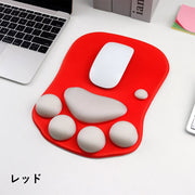 マウスパッド リストレスト 滑り止め 肉球 ネコ 猫の手 クッション サポート かわいい パソコンアクセサリー PC オフィス リモートワーク