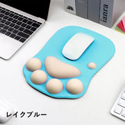 マウスパッド リストレスト 滑り止め 肉球 ネコ 猫の手 クッション サポート かわいい パソコンアクセサリー PC オフィス リモートワーク