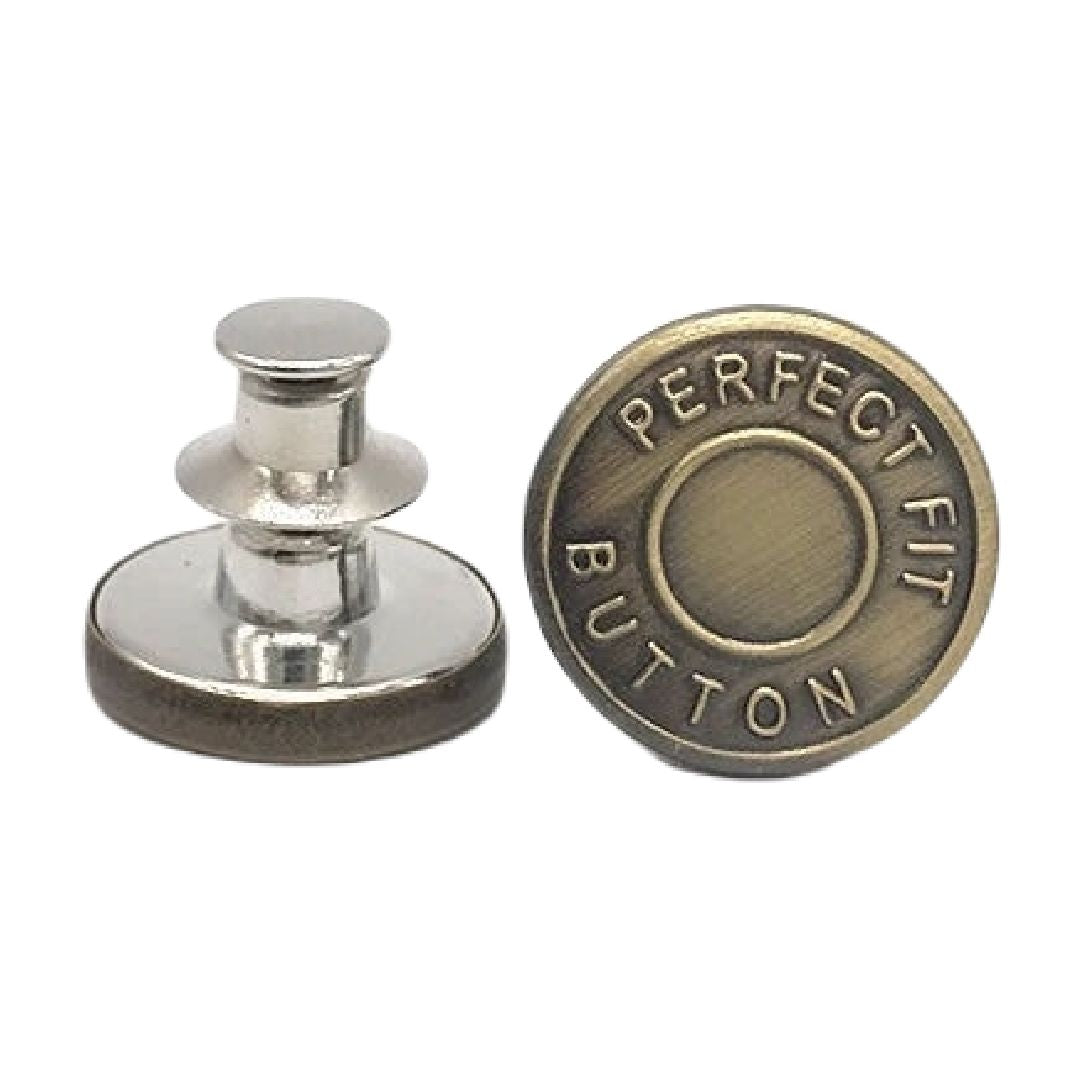 ジーンズボタン 2個セット ボタンピン メンズ レディース ピン 10【ブロンズ×perfect】 バリエーション画像