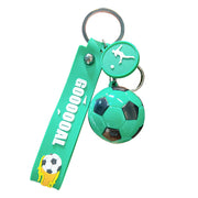 キーホルダー キーリング付き メンズキーホルダー 男女兼用 ジュニア キーリング ストラップ サッカー ボール ゴール 鍵 カギ 鞄 プレゼント