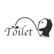 トイレステッカー トイレシール ウォールステッカー 便座 ドア 可愛い 壁紙シール デコレーション 模様替え 装飾 飾り DIY インテリア雑貨 貼り付け簡単 ペンギン ロゴ 壁面 イメージチェンジ かわいい おしゃれ お洒落 28×12cm