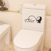 トイレステッカー トイレシール ウォールステッカー 便座 ドア 可愛い 壁紙シール デコレーション 模様替え 装飾 飾り DIY インテリア雑貨 貼り付け簡単 ペンギン ロゴ 壁面 イメージチェンジ かわいい おしゃれ お洒落 28×12cm
