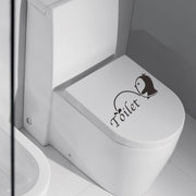 トイレステッカー トイレシール ウォールステッカー 便座 ドア 可愛い 壁紙シール デコレーション 模様替え 装飾 飾り DIY インテリア雑貨 貼り付け簡単 ペンギン ロゴ 壁面 イメージチェンジ かわいい おしゃれ お洒落 28×12cm