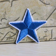 ワッペン 10個セット アップリケ 星 スター アイロン接着 手芸 クラフト DIY ゴールド シルバー イエロー レッド ブラック パープル