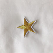 ワッペン 10個セット アップリケ 星 スター アイロン接着 手芸 クラフト DIY ゴールド シルバー イエロー レッド ブラック パープル