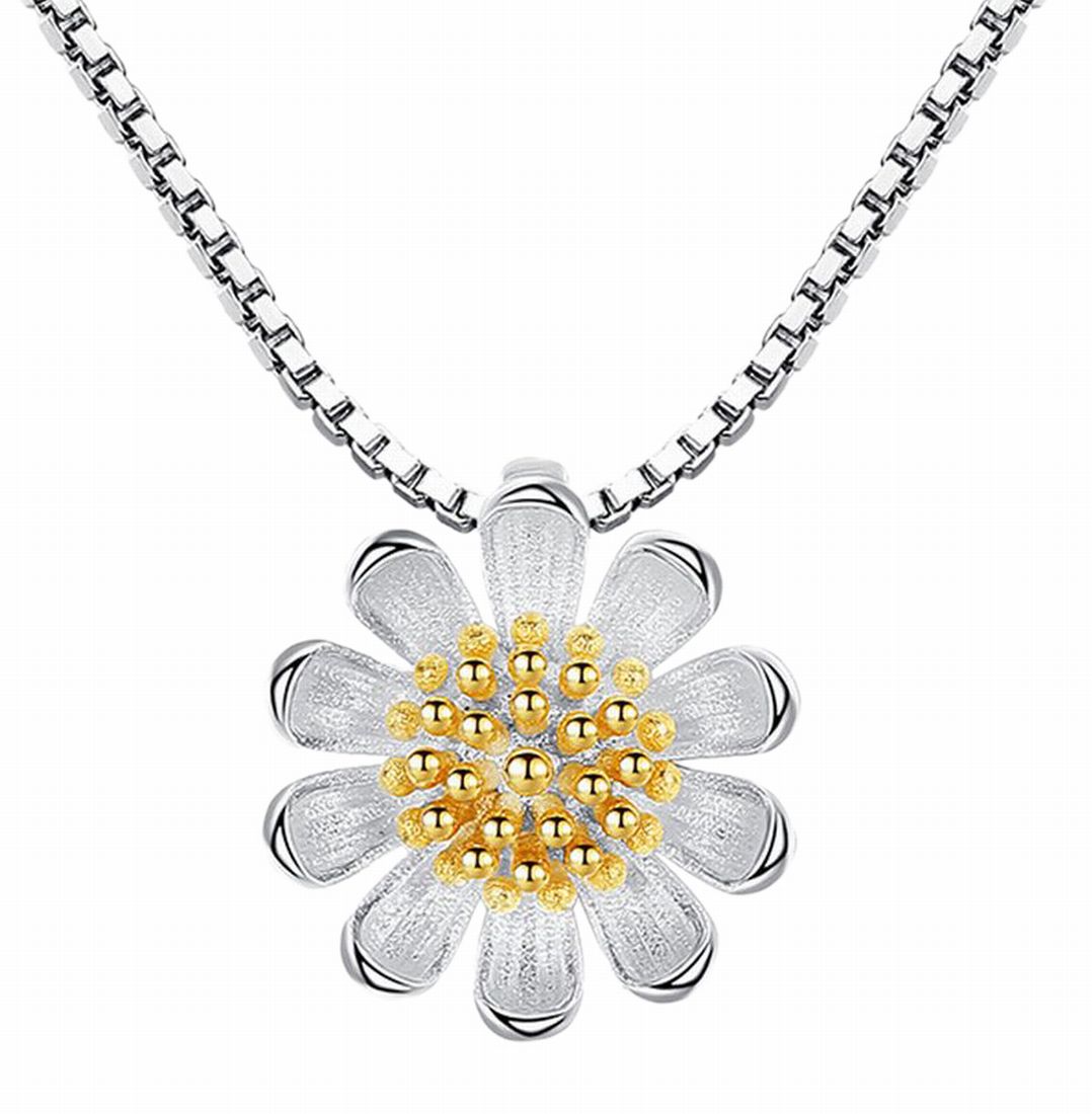 ペンダントトップ ペンダントヘッド トップのみ ネックレスチャーム アクセサリー デイジー マーガレット 花 フラワー レディース 女性用 ファッション小物 かわいい 上品 おしゃれ プレゼント ギフト 誕生日 記念日
