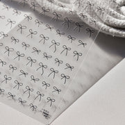 ネイルシール ネイルパーツ ネイルアートパーツ ネイルアート雑貨 ネイル用品 ファッション雑貨 リボン イラスト風 シールタイプ ブラック ホワイト レッド シンプル ポップ カジュアル ガーリー かわいい キュート