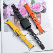 腕時計ベルト Apple Watch用 アップルウォッチ用 男女兼用 レディース メンズ 替えバンド ウォッチベルト フェイクレザー 交換用 シンプル おしゃれ かっこいい 定番 ユニセックス 男性用 女性用 黄色 オフホワイト オレンジ ブラウン ワイン 青 黒