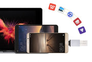 変換アダプター Type-C USB3.0 OTG 変換コネクター スマートフォン スマホ パソコン タブレット ノートPC データ転送 バックアップ 充電 コンパクト 持ち運び カラバリ おしゃれ 便利