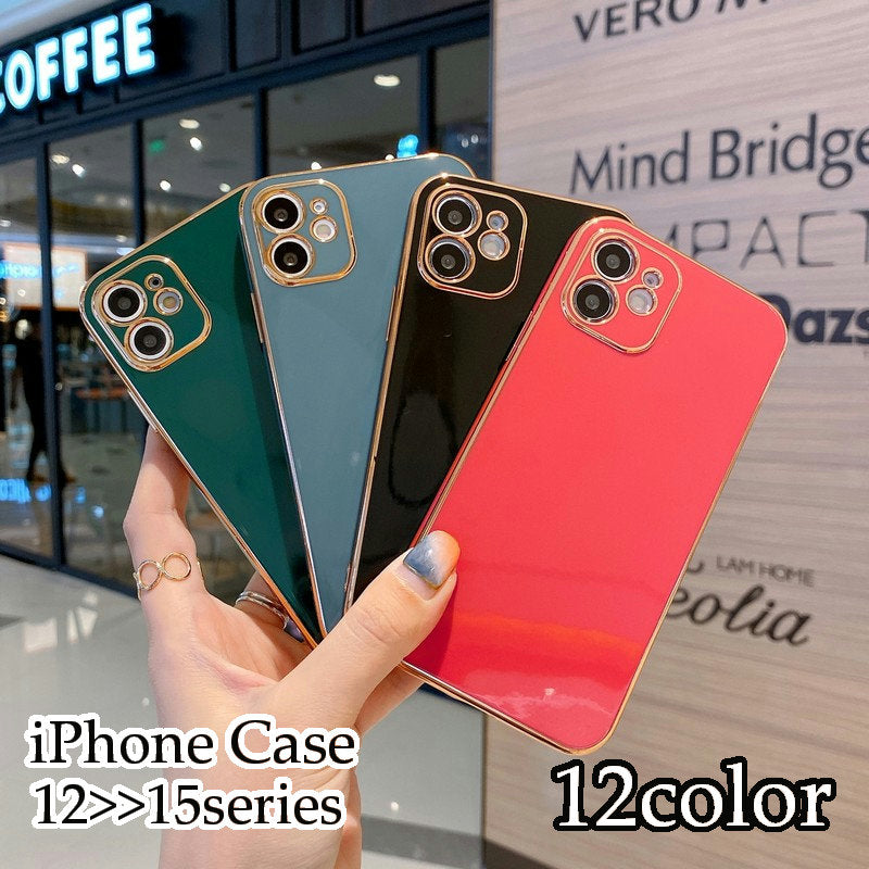 iPhoneケース iPhoneカバー スマホケース スマホカバー ユニセックス スマートフォン 携帯 光沢感 背面保護 傷防止 無地 単色 おしゃれ