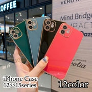 iPhoneケース iPhoneカバー スマホケース スマホカバー ユニセックス スマートフォン 携帯 光沢感 背面保護 傷防止 無地 単色 おしゃれ