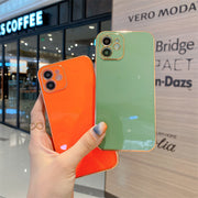 iPhoneケース iPhoneカバー スマホケース スマホカバー ユニセックス スマートフォン 携帯 光沢感 背面保護 傷防止 無地 単色 おしゃれ