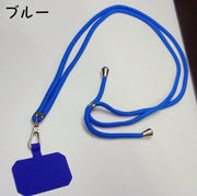 スマホネックストラップ レディース メンズ ネックストラップ スマホアクセサリー 首掛け 肩掛け 挟むだけ 簡単装着 シンプル カラフル おしゃれ