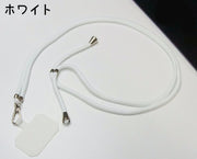 スマホネックストラップ レディース メンズ ネックストラップ スマホアクセサリー 首掛け 肩掛け 挟むだけ 簡単装着 シンプル カラフル おしゃれ