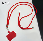 スマホネックストラップ レディース メンズ ネックストラップ スマホアクセサリー 首掛け 肩掛け 挟むだけ 簡単装着 シンプル カラフル おしゃれ