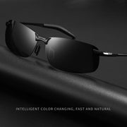 サングラス 偏光レンズ メンズ スクエア ハーフリム カラーレンズ ドライブ フィッシング 釣り 夜釣り ナイトドライブ ナイトフィッシング アウトドア 男性