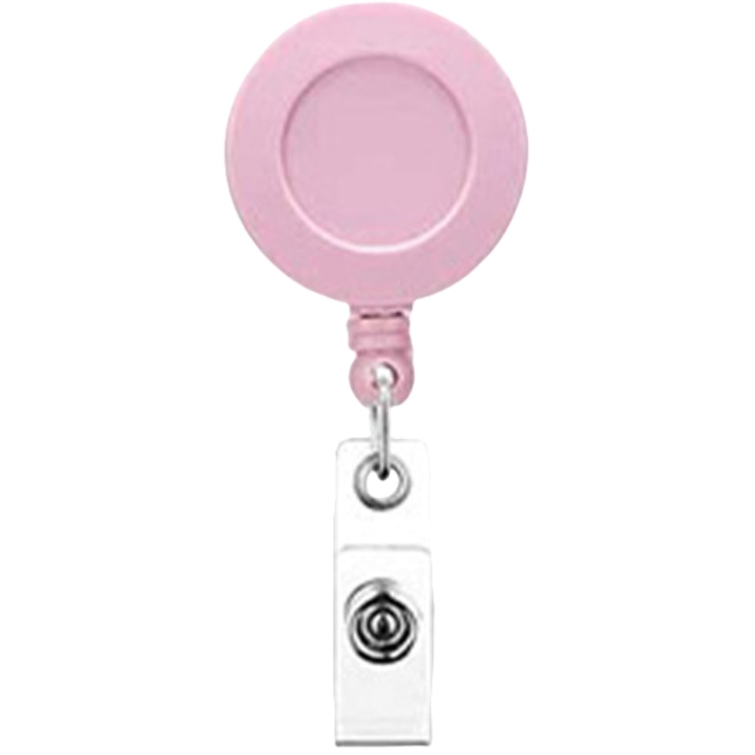 リールキークリップ 名札リール 伸縮 伸びる カードリール コード ライトピンク バリエーション画像