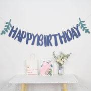 ガーランド happybirthday ハッピーバースデー お誕生日 壁飾り メモリアル イベント パーティー お祝い ナチュラル かわいい おしゃれ ウォールデコレーション