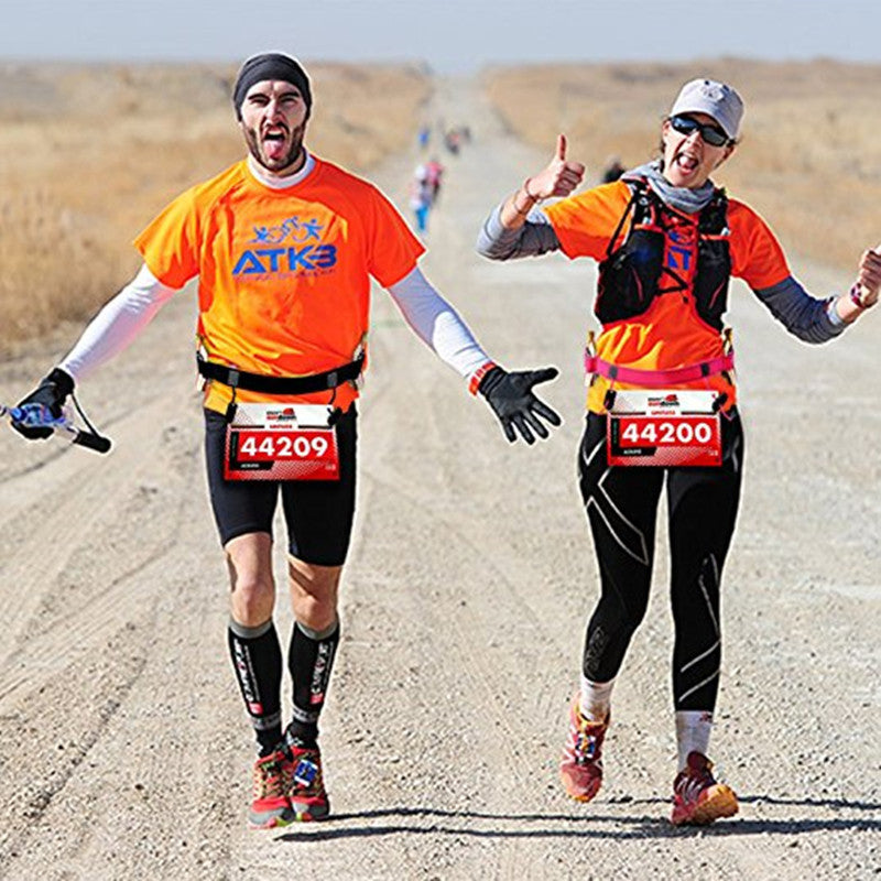 ゼッケンベルト ゼッケン止め マラソン ランニング トライアスロン ランニングポーチ 商品画像2