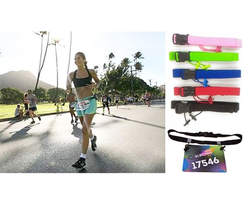 ゼッケンベルト ゼッケン止め マラソン ランニング トライアスロン ランニングポーチ 商品画像3