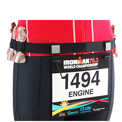 ゼッケンベルト ゼッケン止め マラソン ランニング トライアスロン ランニングポーチ 商品画像4
