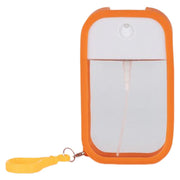 アトマイザー 詰替容器 50ml スプレーボトル カード型 シリコンカバー フック付き 霧吹き 香水 ハンディ 持ち運び 携帯用 無地 ホワイト ブラック おしゃれ かわいい 便利 旅行 おでかけ