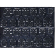 ネイルチップ用グミシール 24枚入り 両面テープ 接着シール 付け爪用 つけ爪用 ハンド フット キッズ 透明 クリア 薄型 セルフネイル ネイルアート用品