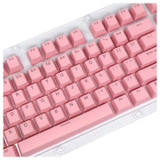 カラーキーキャップ 透光 樹脂製 英語104キー 英語配列 カナなし メカニカルキーボード用 交換用 Cherry MX PCアクセサリー パソコン周辺機器 カラバリ豊富 カラフル おしゃれ かわいい シンプル パステルカラー ブラック 黒 ピンク ブルー ライトカラー かわいい シンプル カラバリ豊富 パープル 紫 レッド 赤 US配列