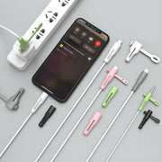 ケーブルバイト Type-A to Lightningケーブル 保護 断線防止 巻取り 収納 コンパクト シンプル 無地 シリコン おしゃれ 定番 かわいい