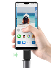 変換アダプター OTGアダプター Type-C USB3.0 変換コネクター スマートフォン スマホ タブレット 接続 充電時 データ転送 送信 小型 軽量 携帯 パソコン周辺機器 シンプル 便利