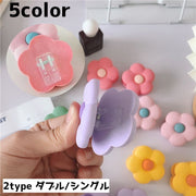 クリップ 単品 花 フラワー 文房具 シングル ダブル 雑貨 文具 事務用品 オフィス メモ まとめ かわいい おしゃれ カラフル 花形 花型
