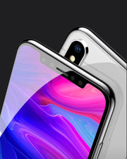 iPhone用ガラスフィルム 0.26mm 9H ブルーライトカット 保護フィルム 強化ガラスフィルム X用 XR用 11用 XSMAX用 12用 mini用 Pro用 ProMax用 防水 指紋防止 薄型 液晶保護フィルム 全面保護 スマホ