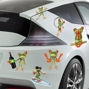 壁紙シール ウォールステッカー ルームデコレーション ウォールデコレーション  DIY 壁面装飾 壁装飾 室内装飾 おしゃれ 飾り付け 貼り付け簡単  傷隠し キズ隠し 雑貨 小物 インテリア カエル イラスト トイレステッカー 冷蔵庫ステッカー デザイン豊富 タイプ豊富