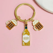 キーホルダー キーリング ワイン ビール お酒 メンズ レディース おしゃれ ユニーク プレゼント ギフト ファッション小物