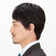 メンズウィッグ かつら フルウィッグ ヘアウィッグ 男性用 全頭 ショートヘア 短髪 ストレート おしゃれ かっこいい 裏ネット サイズ調節可 ブラック ブラウン ナチュラル
