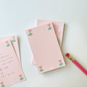 メモ帳 メモ用紙 メモ 50枚入り 文房具 ステーショナリー チューリップ お花 ネコ 猫 おしゃれ 可愛い 雑貨