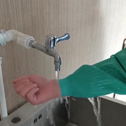 袖口カバー アームカバー キッチン用品 台所用品 皿洗い 水仕事 水まわり 掃除 家事 フリーカット ロング丈 無地 腕カバー 袖カバー