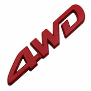 カーステッカー 車用ステッカー 立体 3D カーデコ ボディシール 車装飾 自動車外装 デコレーション 4WD 英字 文字 ロゴ