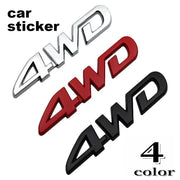 カーステッカー 車用ステッカー 立体 3D カーデコ ボディシール 車装飾 自動車外装 デコレーション 4WD 英字 文字 ロゴ