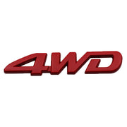 カーステッカー 車用ステッカー 立体 3D カーデコ ボディシール 車装飾 自動車外装 デコレーション 4WD 英字 文字 ロゴ