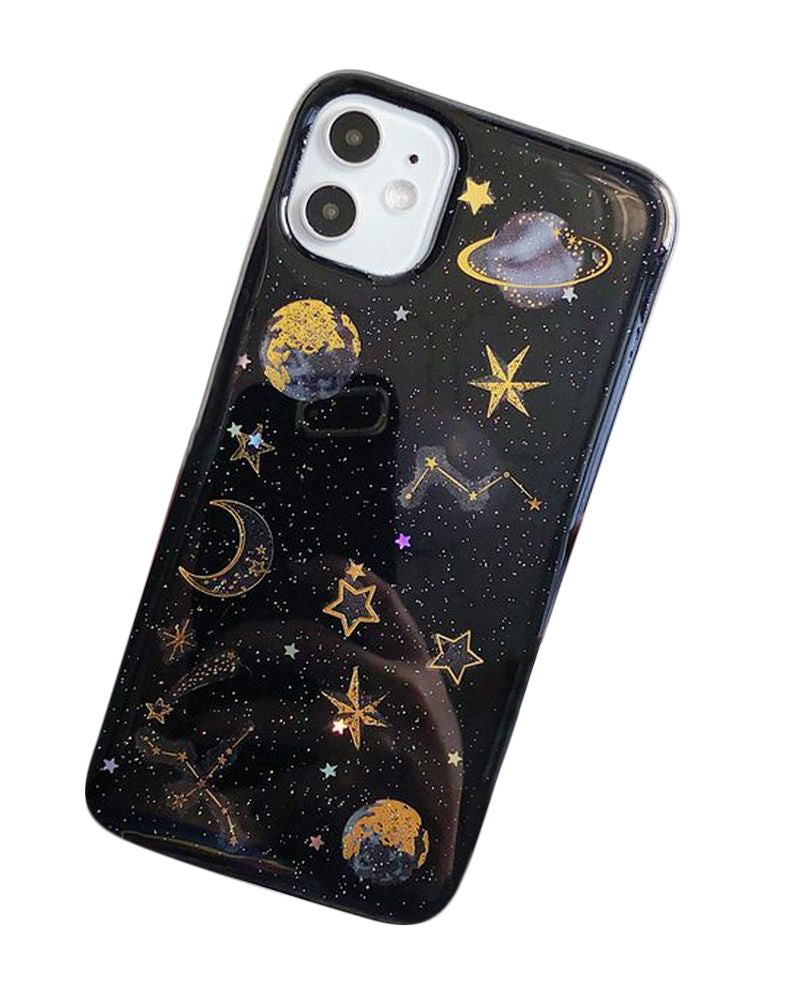 iPhone対応ケース iPhone対応カバー アイフォンケース ソフトシェル スマホカバー スマホケース 宇宙 星空 携帯カバー 保護ケース 背面保護 おしゃれ
