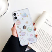 iPhone対応ケース iPhone対応カバー アイフォンケース ソフトシェル スマホカバー スマホケース 宇宙 星空 携帯カバー 保護ケース 背面保護 おしゃれ