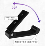 ウォールフック 壁面フック 設置用ネジ付き 単品 壁掛け収納 ネジ式 吊り下げ 引っ掛け 衣類 帽子 鍵 小物類 可動式 省スペース シンプル おしゃれ スタイリッシュ 整理整頓 片づけ