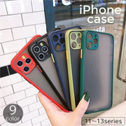 iPhoneケース スマホケース iPhoneカバー ソフトケース マット ツヤ消し 傷防止 背面保護 無地 薄型 バイカラー シンプル 13 12 11 Pro ProMax Mini ブラック ピンク グレー ネイビー レッド グリーン ブルー パープル 黒 赤 青 緑 紫