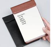 クリップボード 単品 1個 レザー調 マグネット 磁石式 バインダー 伝票ホルダー レシートバインダー メモパッド メモボード 伝票ばさみ シンプル スタイリッシュ おしゃれ かっこいい オフィス 事務用品 文房具 文具 お会計ボード 飲食店 店舗