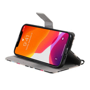 iPhoneケース カバー スマホケース 手帳型 レディース 猫 ねこ レザー調 カード収納 スタンド 耐衝撃 全面保護 傷防止 カード入れ カードポケット 横置き プリント ネコ 花 フラワー 蝶 ロゴ ブラック ホワイト 13 12 11 XR XS 8 7 6 6s 5 SE Pro Max mini plus アイフォン スマートフォン おしゃれ かわいい 可愛い