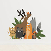 ウォールステッカー シール式 壁用 壁紙シール 動物 アニマル かわいい おしゃれ DIY リビング ダイニング 廊下 子供部屋 キッズルーム 浴室 ウォールシール 壁デコレーション 壁面装飾 店舗ディスプレイ