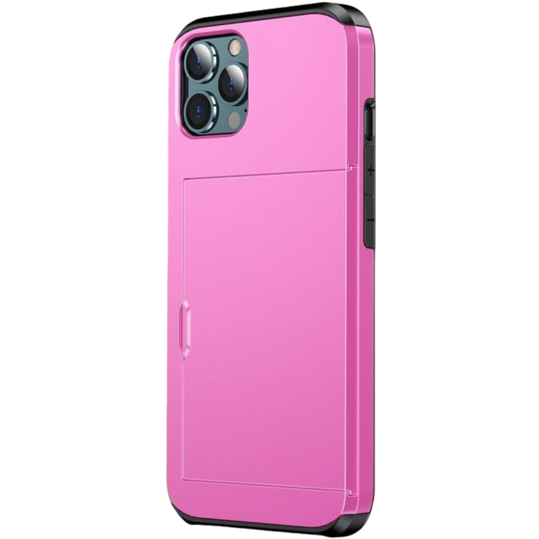 iPhone用ケース カードホルダー付き 汎用型 カード収納 交通系カード入れ クレカ iPhone17  iPhone16 iPhone16Pro iPhone15 15Pro  iPhone13 Phone14 14Pro 14ProMax 背面保護 傷予防 傷防止   保護カバー 携帯ケース アイフォン用ケース スマートフォンケース